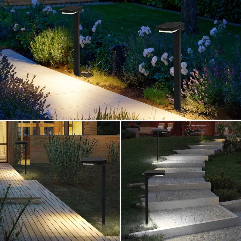 Lampe solaire au silicium monocristallin IP65 imperméable à l'eau 15 heures de travail