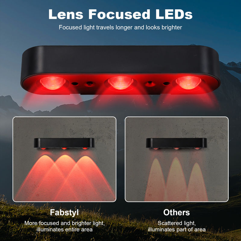 Lumière murale solaire à l'épreuve de l'eau Silicium monocristallin avec lumière LED RGB blanche chaude