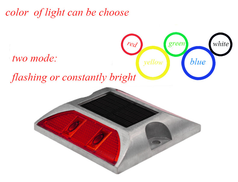 Lumière LED solaire clignotante et réfléchissante