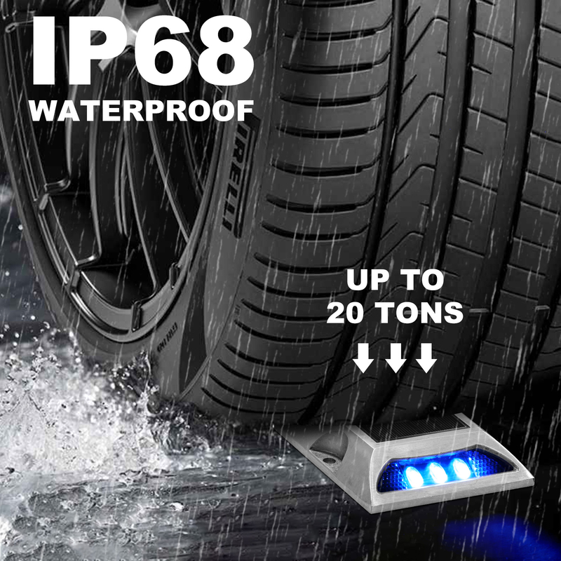Lumière LED solaire de marquage routier IP68 avec une durée de vie de 50000h et une tension de 2V