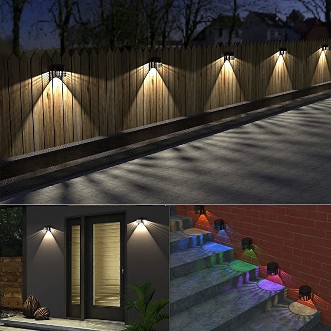 Lumières de jardin solaires avec 20 heures de travail et éclairage LED blanc chaud