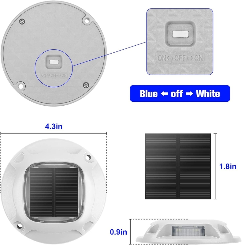 Lumières de pont solaire étanches IP67 LED Ourdoor Lumière de pont solaire pour l'éclairage extérieur