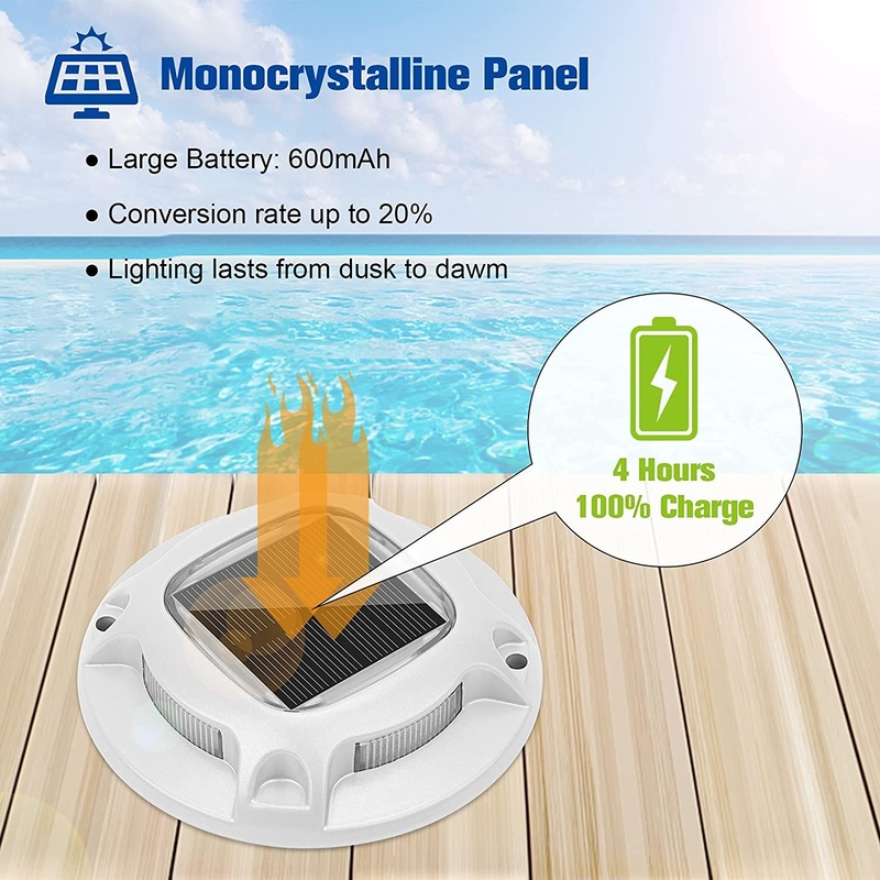 Lumières de pont solaire étanches IP67 LED Ourdoor Lumière de pont solaire pour l'éclairage extérieur
