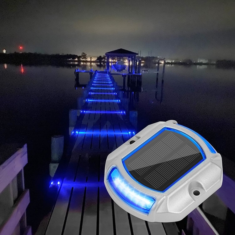 Lumière de pont solaire en aluminium PC pour une installation facile en blanc chaud