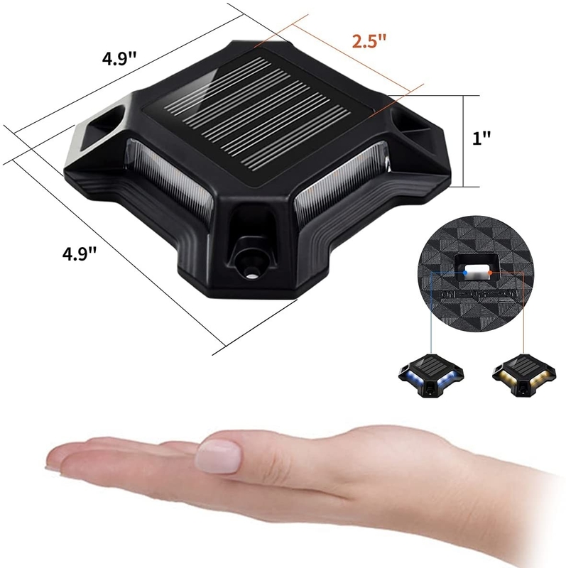 Éclairage solaire LED blanc/froid alimenté par une batterie Ni-Mh de 1,2 V/600 MAH
