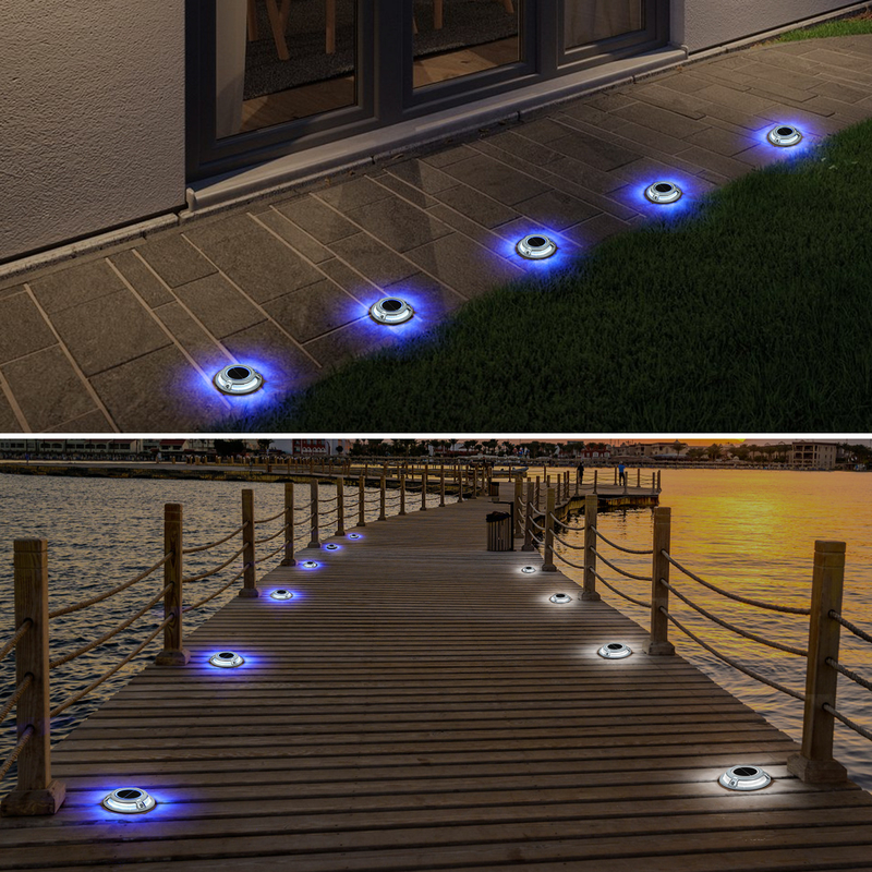 20 lumens Lumière de quai à énergie solaire Matériau PC en aluminium durable Voltage 2V