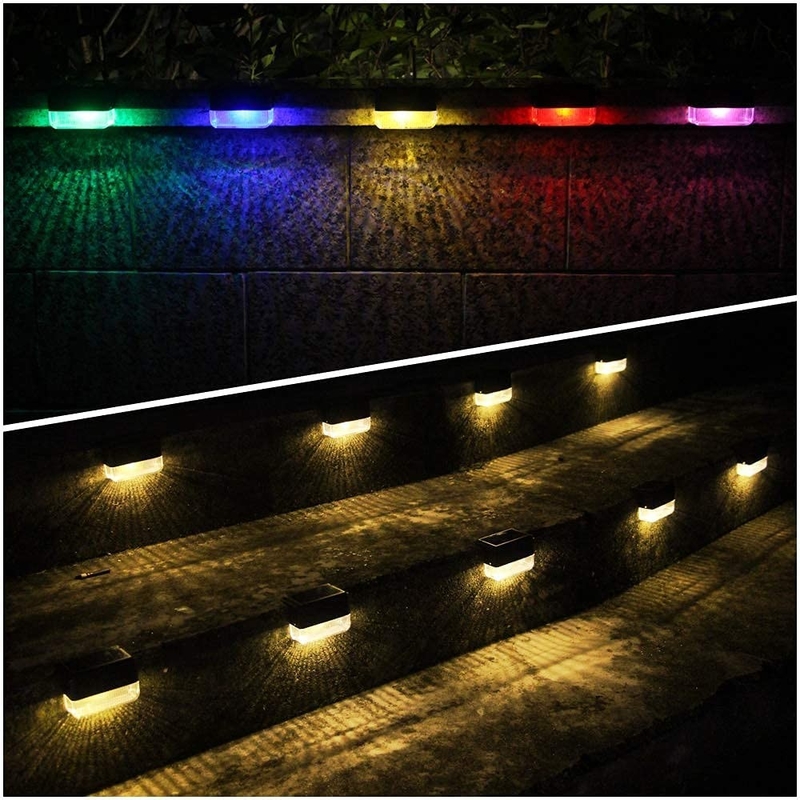 Lumière murale solaire intégrée à une batterie au lithium ternaire pour un éclairage LED RGB blanc chaud