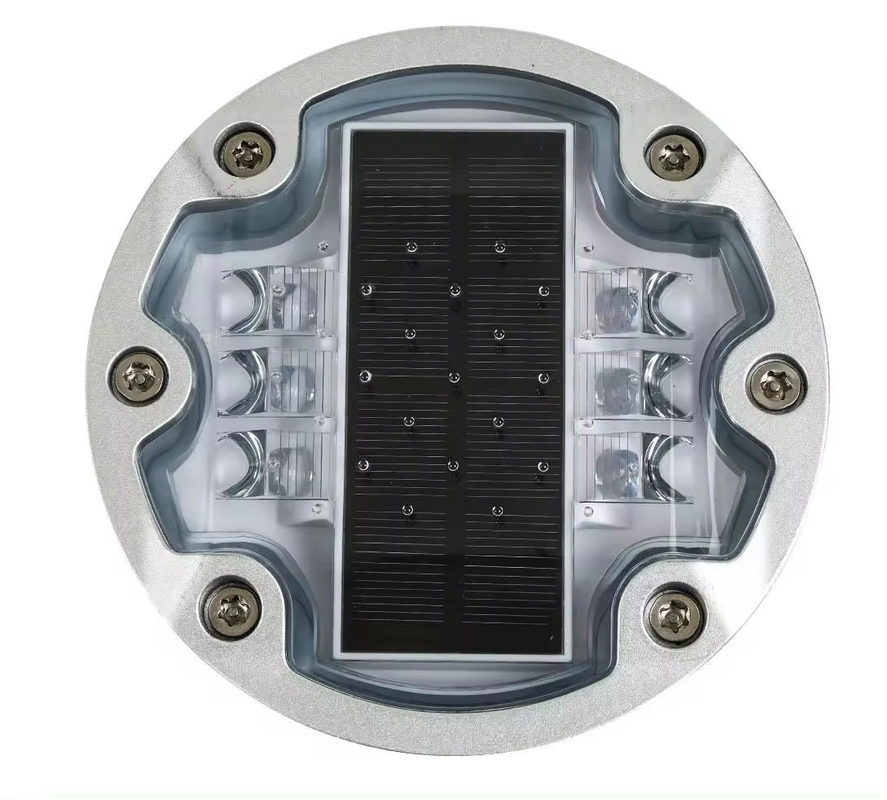 Marqueurs routiers LED solaires à 6 perles écologiques pour la sécurité routière et routière