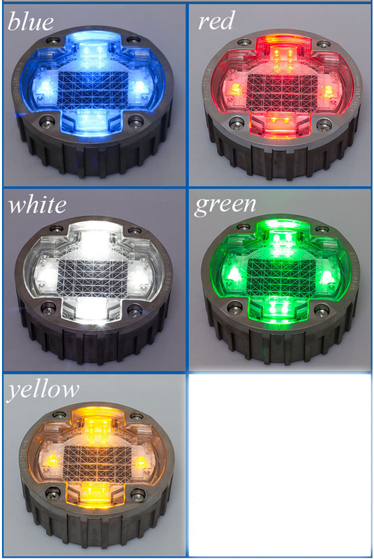 Des étriers solaires pour la route en alliage d'aluminium avec batterie rechargeable à lumière LED de 1,2 V/600 mAh MSDS