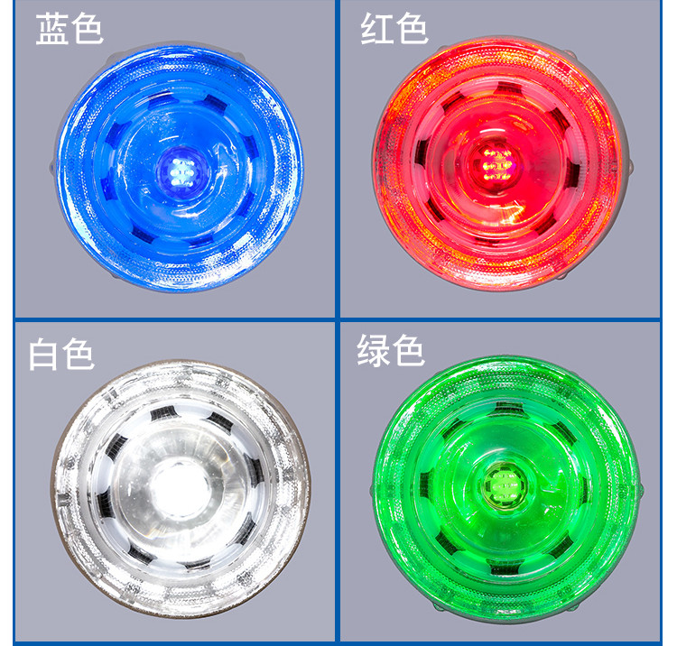 360 degrés de verre trempé routiers étriers alimentés par l'énergie solaire LED routiers étriers routiers Avertissement Pavement routiers étriers