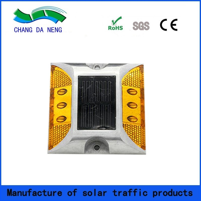 Réflecteur solaire de route en aluminium PBW LED pour l'avertissement de sécurité