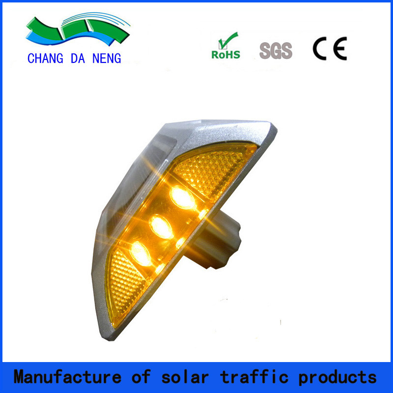 Réflecteur solaire de route en aluminium PBW LED pour l'avertissement de sécurité