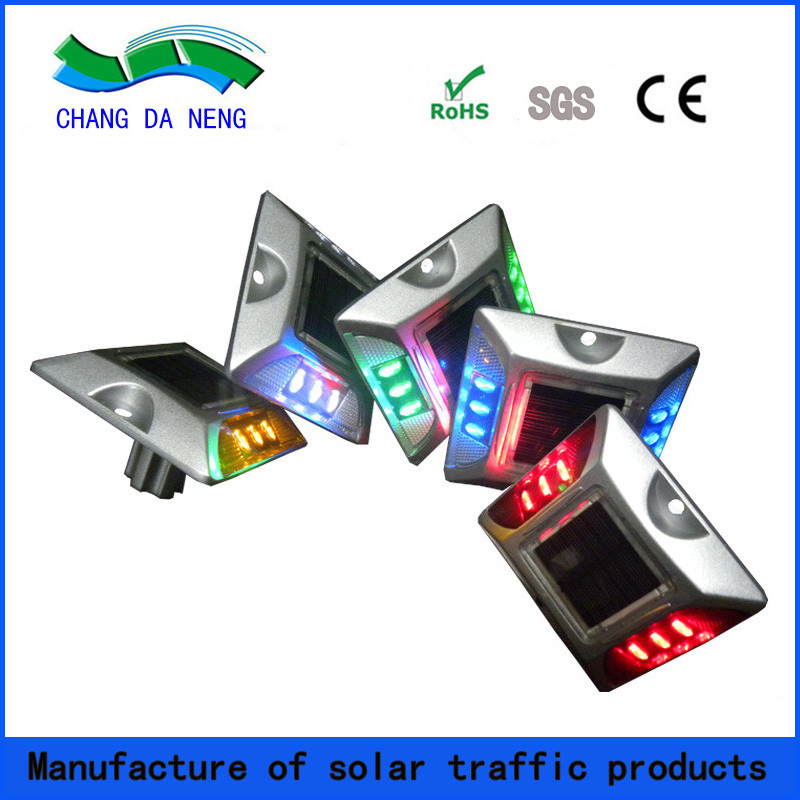 Réflecteur solaire de route en aluminium PBW LED pour l'avertissement de sécurité
