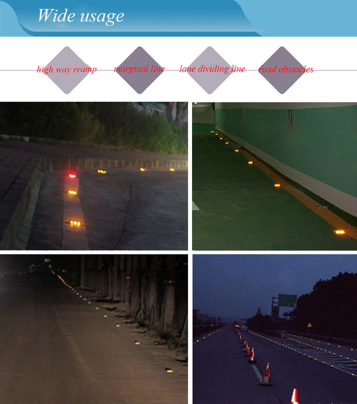 Réflecteur solaire de route en aluminium PBW LED pour l'avertissement de sécurité