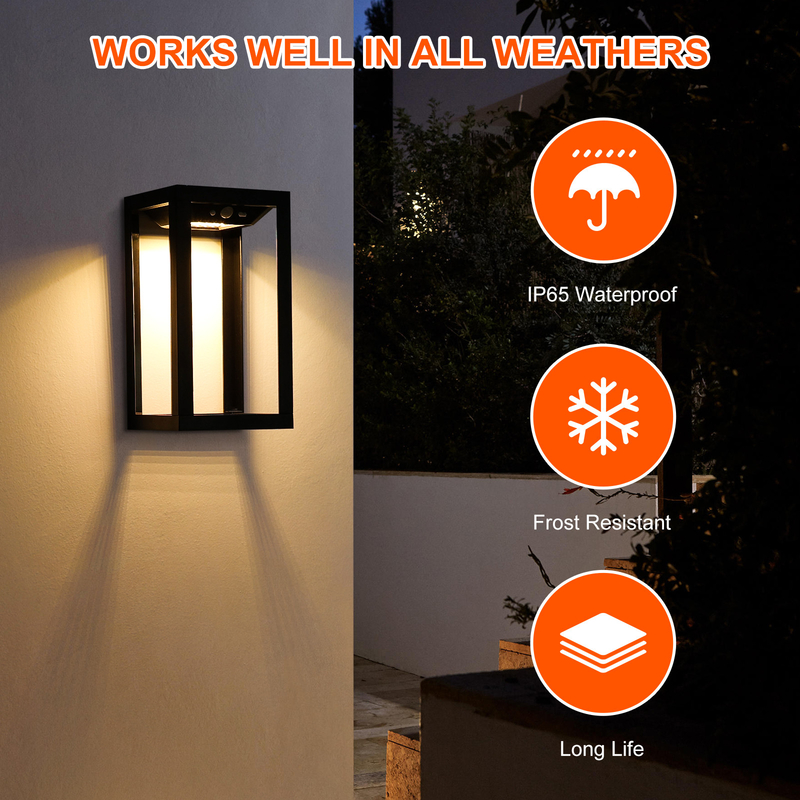 Lampes solaires extérieures pour jardin Lampes solaires extérieures pour maison, garage, devant, porche