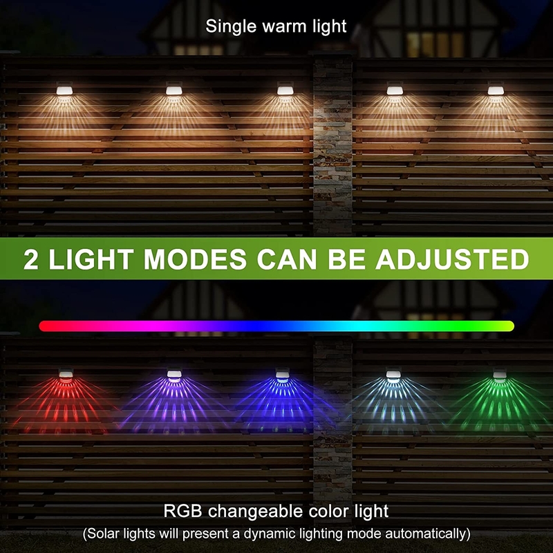 Les lumières solaires d'étape de capteur léger ont mené la lumière solaire de jardin pour les escaliers extérieurs font un pas barrière Yard