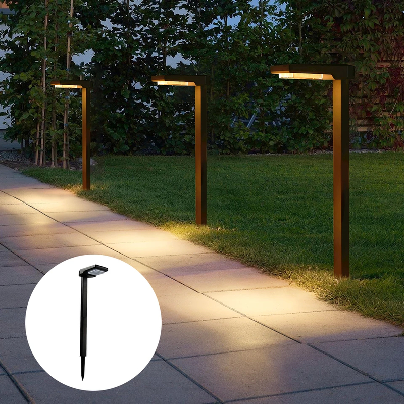 6 pièces de lampe LED solaire - IP65 étanche à l' eau à l' extérieur avec allumage automatique du crépuscule à l' aube