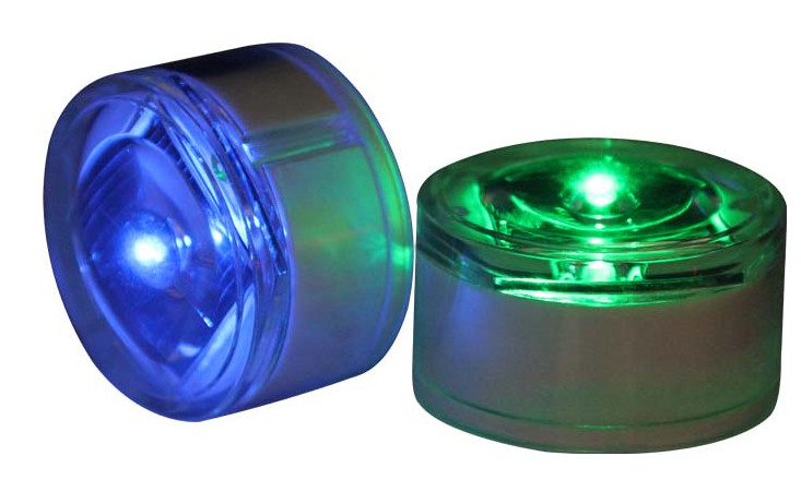 Lumière Sous-sol de l'aluminium routiers solaires rondes intégrées LED Light Beacon Marqueurs routiers