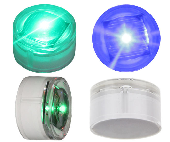 Lumière Sous-sol de l'aluminium routiers solaires rondes intégrées LED Light Beacon Marqueurs routiers