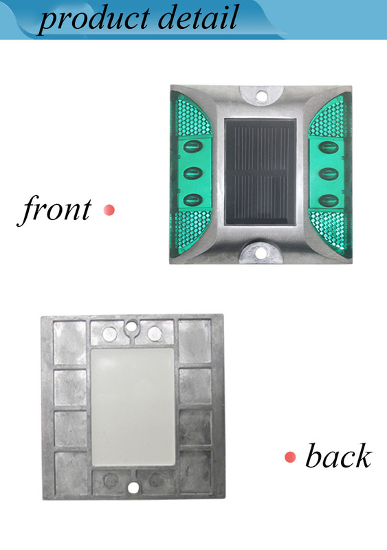 Cat Eye Aluminium Trafic solaire Réflecteur Strobe Lumière IP68 Autoroutes Couleurs multiples