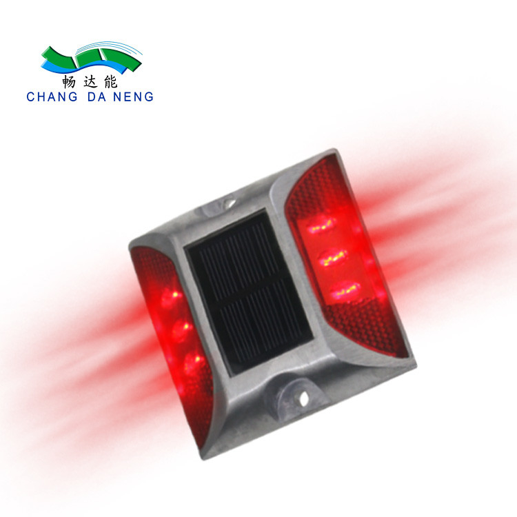 Cat Eye Aluminium Trafic solaire Réflecteur Strobe Lumière IP68 Autoroutes Couleurs multiples
