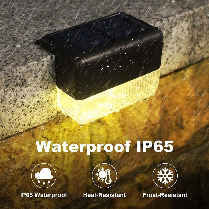 IP65 étanche à l'eau extérieur lumière solaire murale chaude blanche RVB