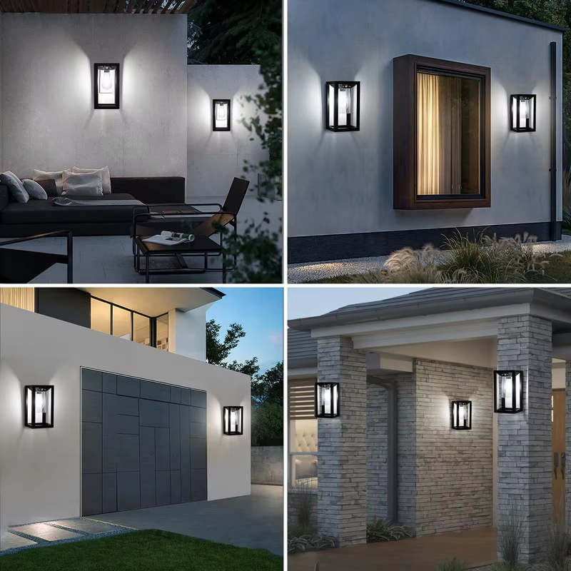 Éclairage extérieur moderne IP65 imperméable à l'eau 5CCT réglable murale Sconce Dimmable LED Lampe murale pour jardin