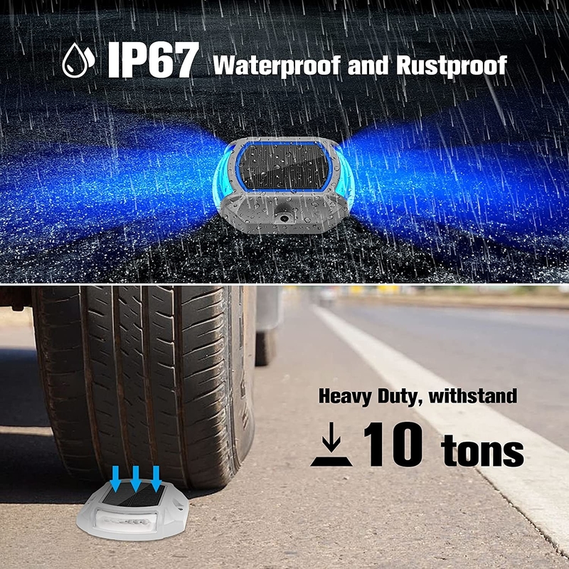 Éclairage de clôture solaire étanche à l'eau avec 20 lumens de luminosité et 4,5 heures de charge