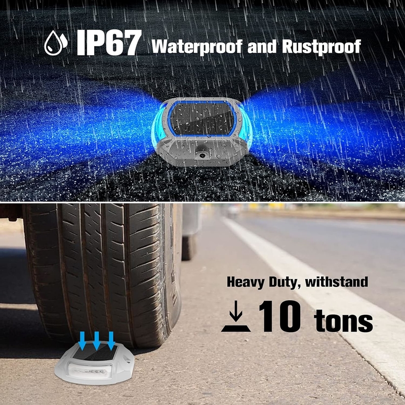 Éclairage de clôture solaire étanche à l'eau avec 20 lumens de luminosité et 4,5 heures de charge