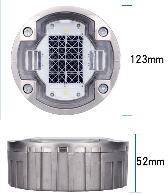 Réflecteurs routiers solaires résistants à l'eau et à haute résistance à l'eau / Poteaux routiers solaires avec source lumineuse LED