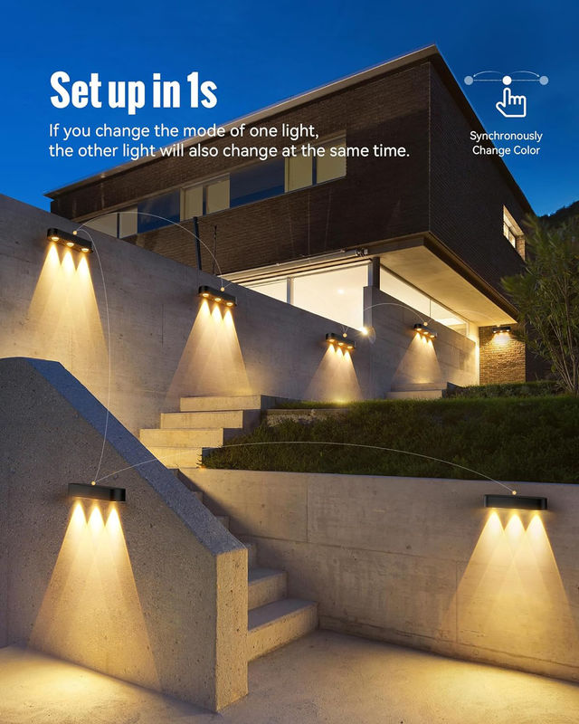 Lumière solaire de pont montée sur une paroi avec 20 heures de travail et IP68