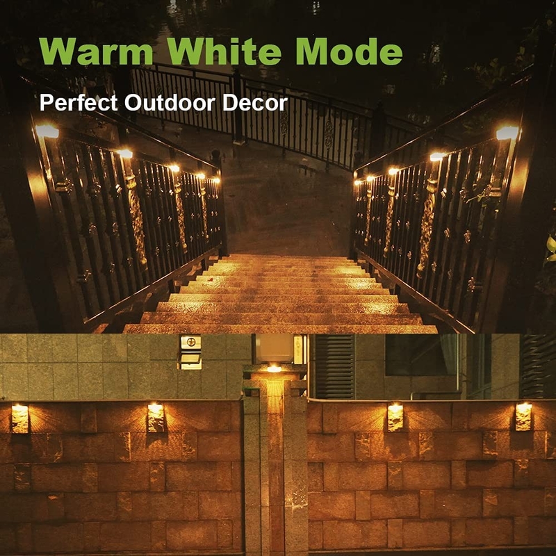 Lumières solaires pour jardin résistantes aux intempéries Cct 3500K Panneau solaire monocristallin blanc chaud en silicium Économie d'énergie