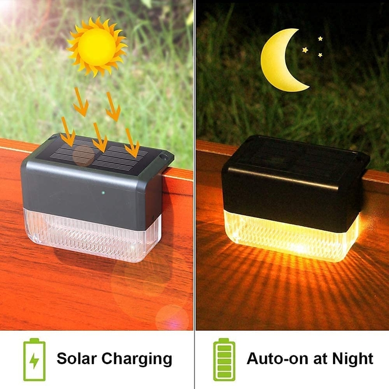 Lumières solaires pour jardin résistantes aux intempéries Cct 3500K Panneau solaire monocristallin blanc chaud en silicium Économie d'énergie