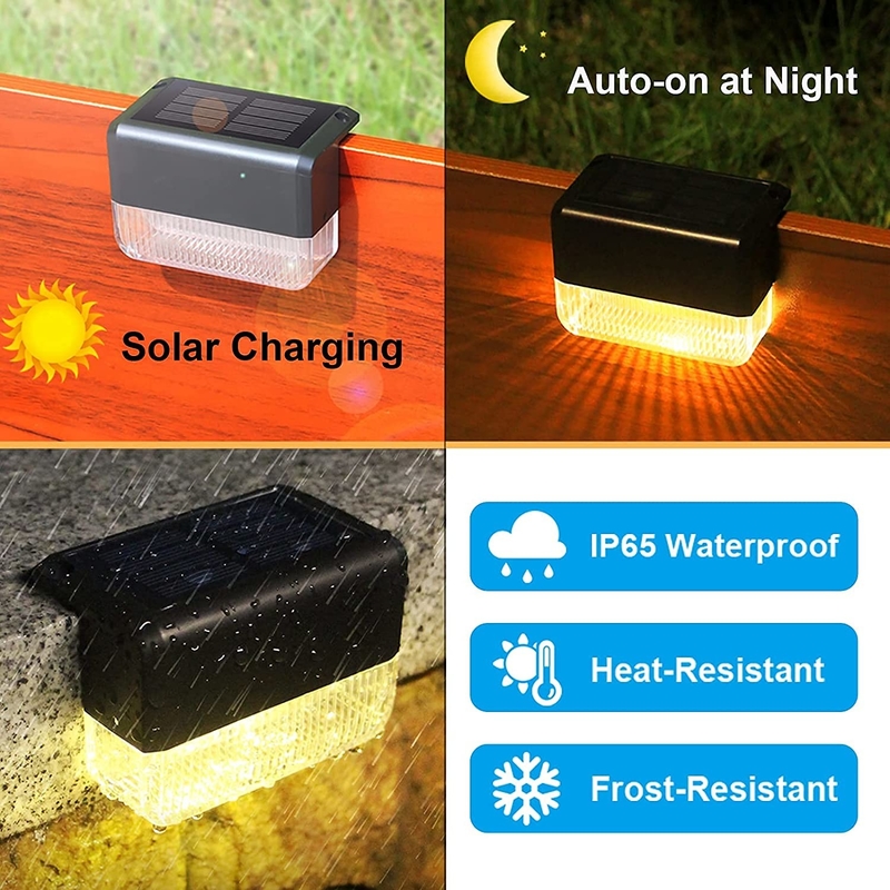 Lumières solaires pour jardin résistantes aux intempéries Cct 3500K Panneau solaire monocristallin blanc chaud en silicium Économie d'énergie