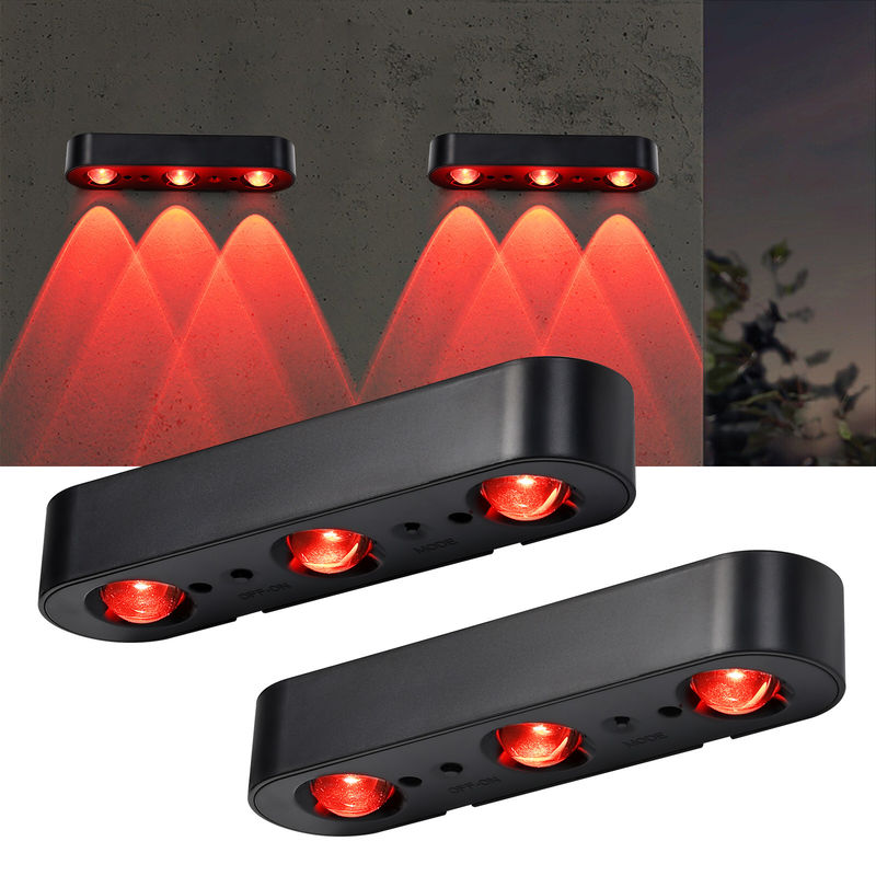 Lumière solaire de terrasse murale de jardin avec 20 heures de travail et IP68