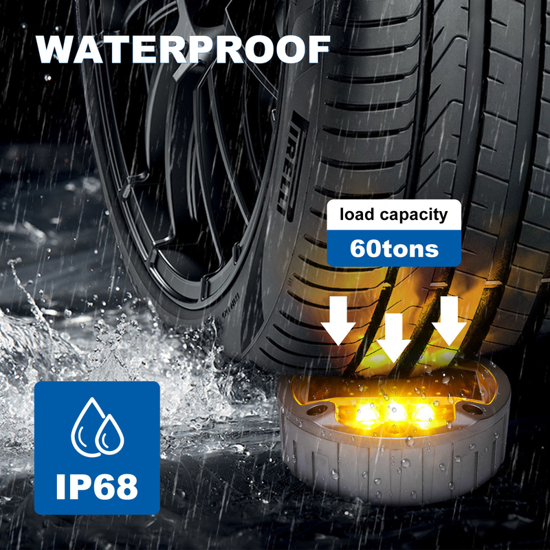 1150g Poteaux solaires à plusieurs couleurs résistant à l'eau Niveau IP68 Voltage 2V