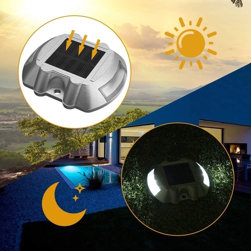 Réflecteurs solaires avec adhésif ou vis LED Qty 2 PCS par côté -20°C à 70°C