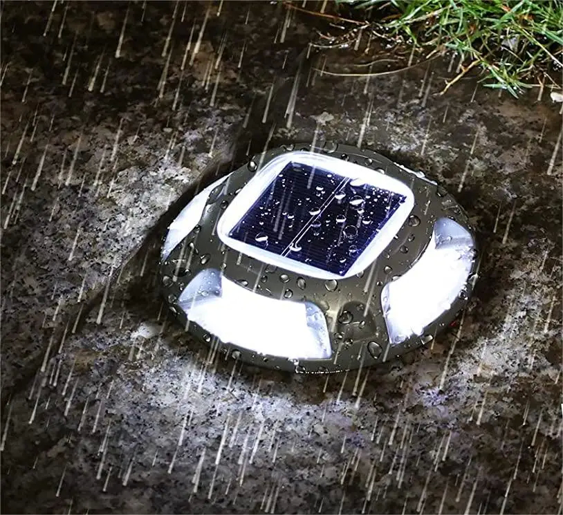 Blue/Cold White Solar Dock Light 20 lumens Lumière Installation de vis Haute performance