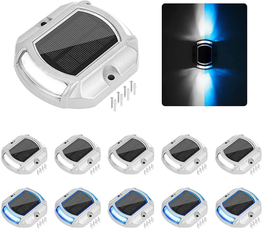 Sécurité routière Poteaux solaires avec source lumineuse LED et durée de travail ≥ 100h Fabriqués en PC en alliage d'aluminium