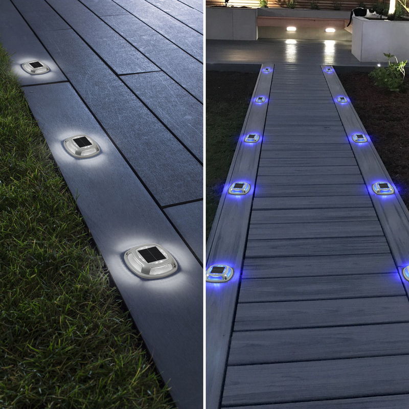 nouveau design solaire led jardin de la lumière de la jetée en aluminium