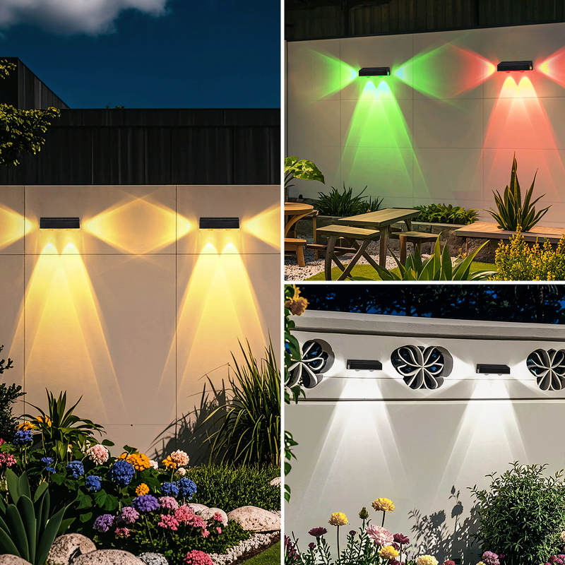 Panneau solaire en silicium monocristallin 205*50*38mm pour lampe de clôture solaire extérieure et blanc chaud RVB