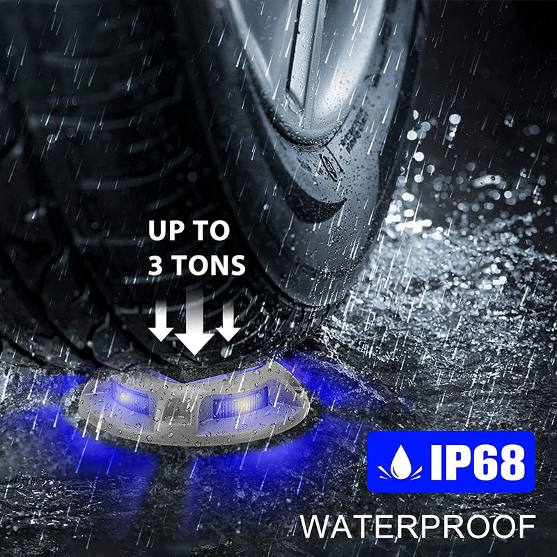 Éclairage solaire de pont avec alerte de lumière du jour 6000K 8pcs LED et 110 * 22.5MM Taille pour une utilisation en extérieur