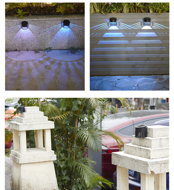 Cylindre décoratif de Led Lights Powered de la barrière IP65 solaire imperméable pour le jardin