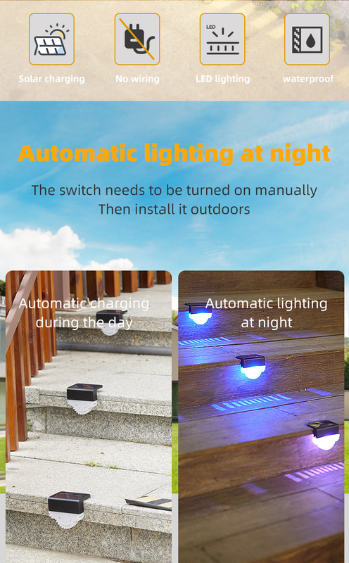 Ni MH IP65 de lumière de Mini Solar Powered Fence Led imperméable pour monocristallin extérieur