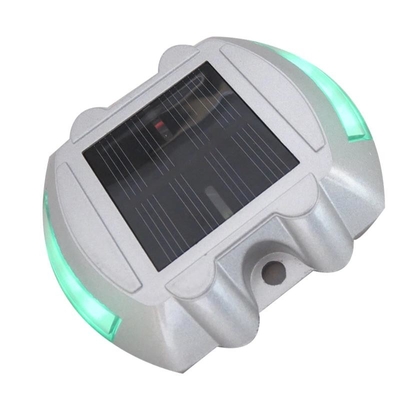 Lumineux régulier solaire de la lumière 12PCS LED de plate-forme d'alliage d'aluminium/clignotant
