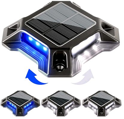 12V LED étanche à l'eau Lumières solaires de quai Matériau en aluminium Installation de vis