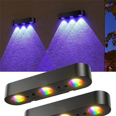 Panneau solaire en silicium monocristallin 5V / 220MA Lumières solaires décoratives extérieures noires