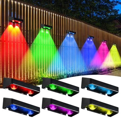 Éclairage étanche à l'eau LED Lampes de terrasse solaire Source de lumière blanche chaude IP68 étanche