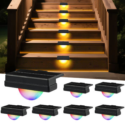 Lampe de clôture solaire à LED avec 20 heures d'autonomie, panneau solaire 5V/100MA et batterie 3.7V/500MA pour jardins et allées