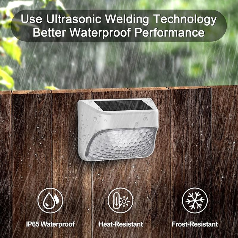 Temps de travail de 15 heures de longue durée Lumière de clôture solaire avec panneau de silicium monocristallin